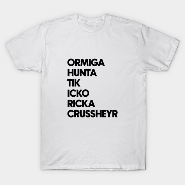 Bad Batch - Omega's Accent - Black Letter T-Shirt by The Max Rebo Brand